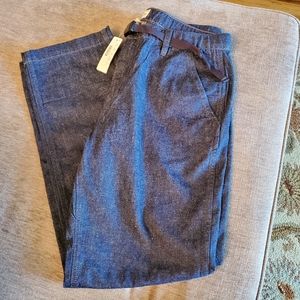 J. CREW Belted Pant Japanese Denim Rinsed Indigo!!